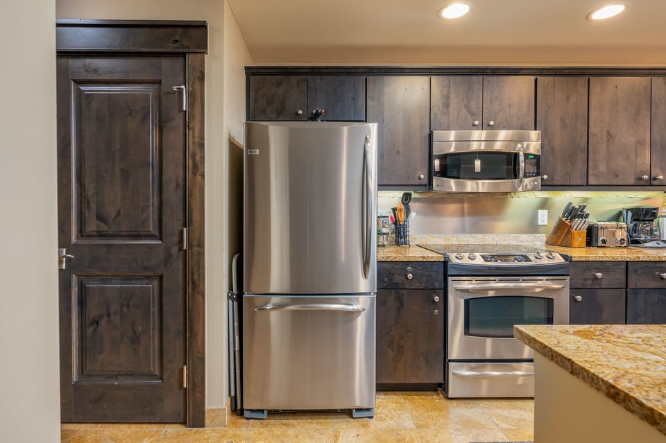 High-end stainless steel appliances