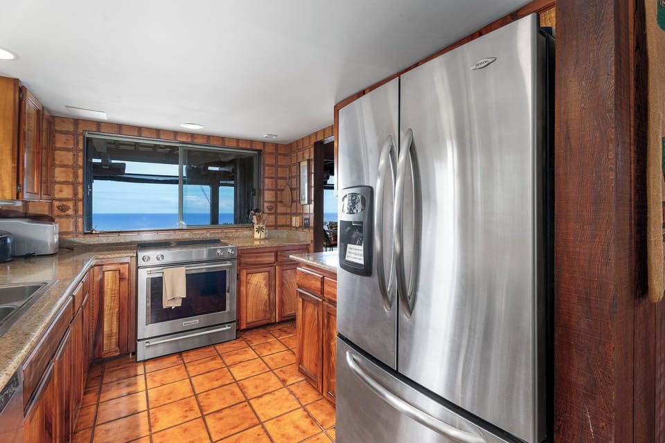 Imagine Cooking Here with Views of the Pacific Ocean