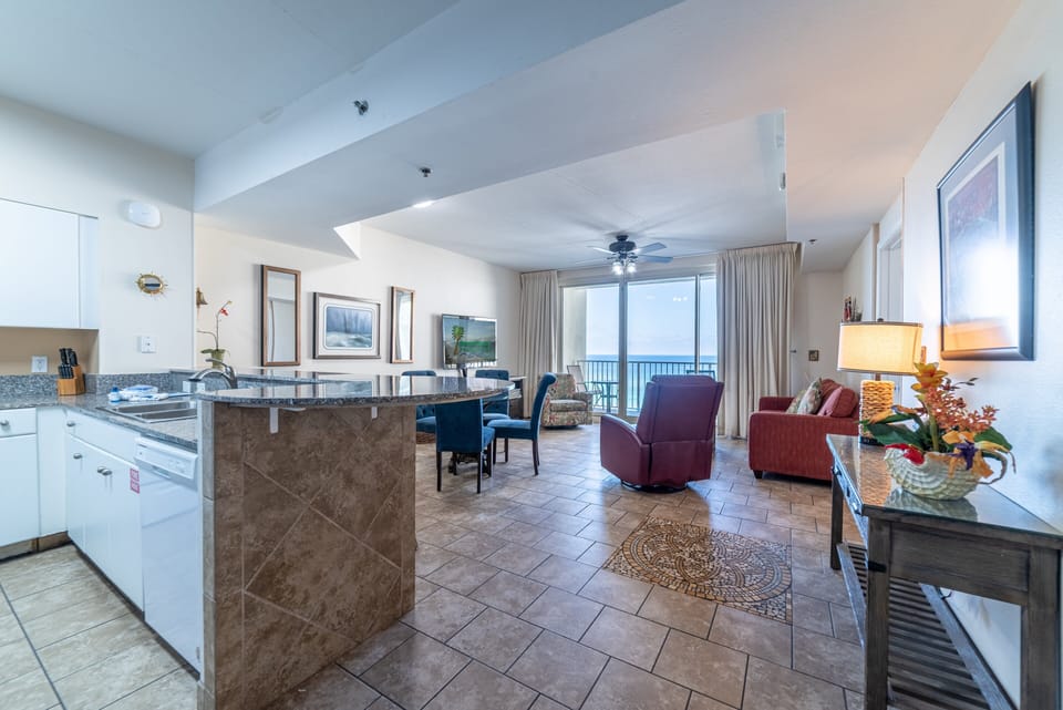 The open floor plan is great for entertaining