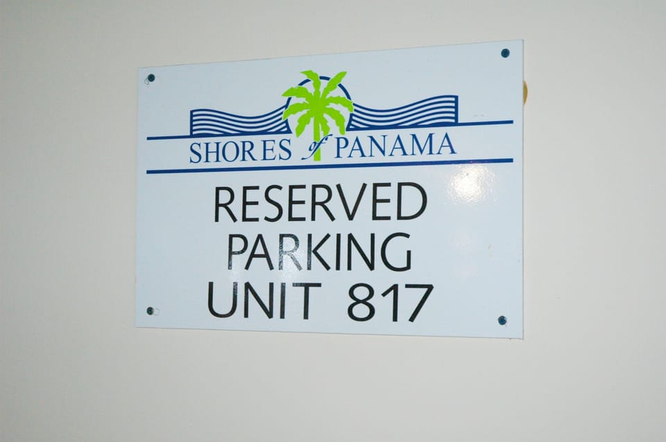 Reserved parking on the 8th floor