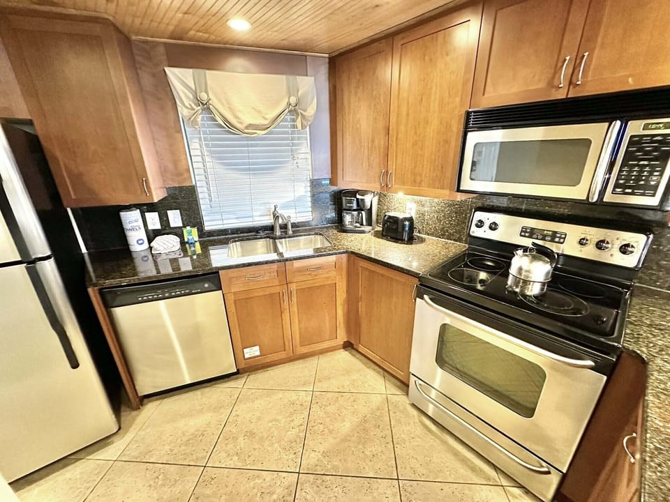 Fully stocked kitchen