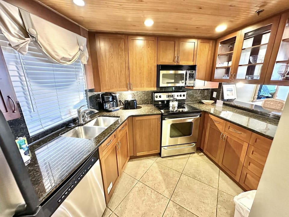 Fully stocked kitchen