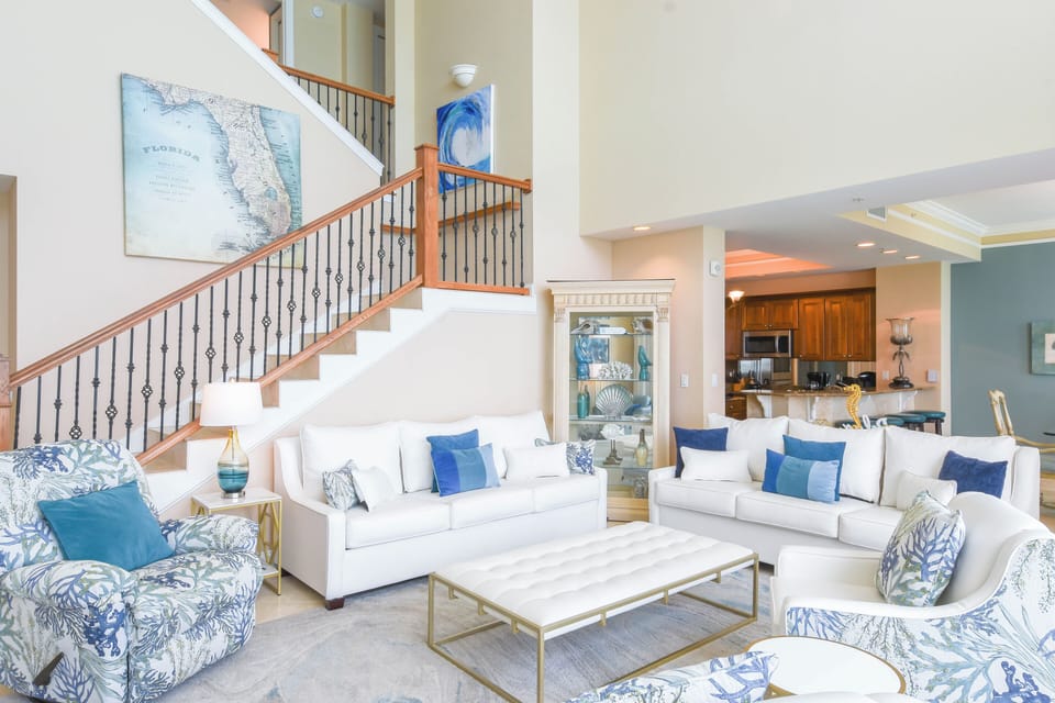 Silver Beach Towers West Penthouse 1704 -  Living Area