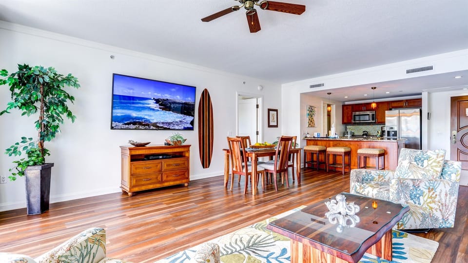 Large Smart TV for a family movie night