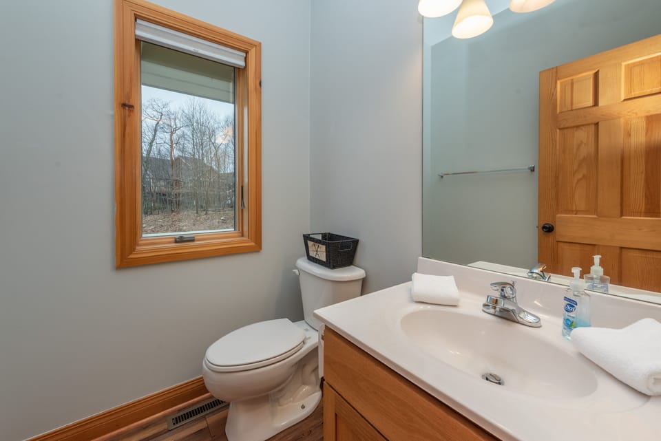 Powder room on main level