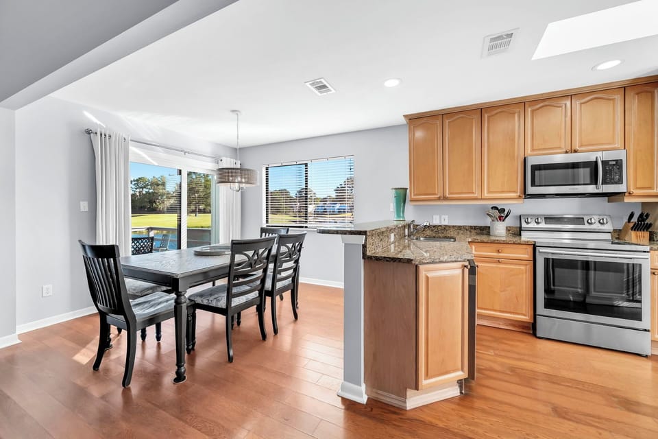 Patio Access From Living Room and Dining Room