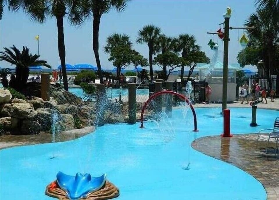 The little ones will love the splash pad