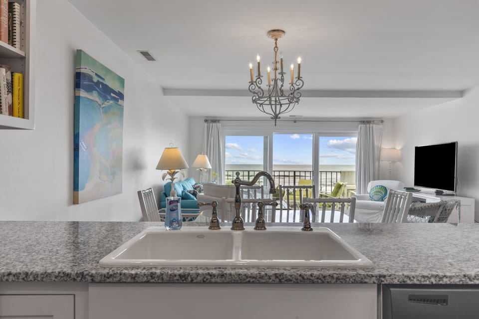 Ocean Views from Kitchen