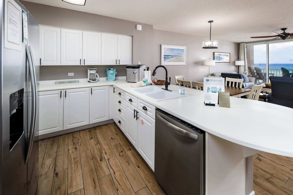 Fully stocked kitchen