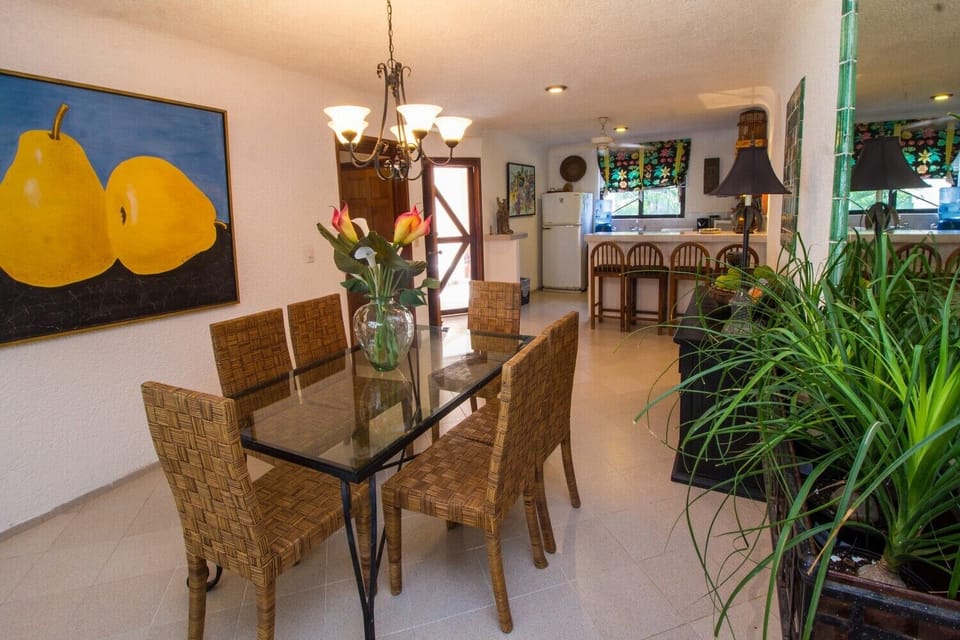 Dining Area - Seven Seas condo 4, 2 bedroom South Akumal beach vacation rental, second level