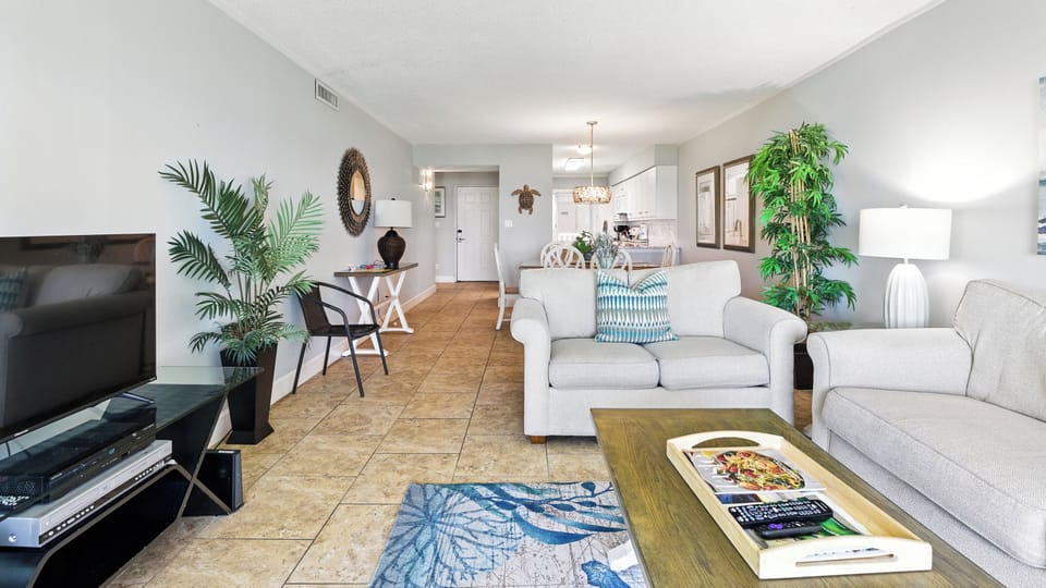 Living Room with Flat Screen TV