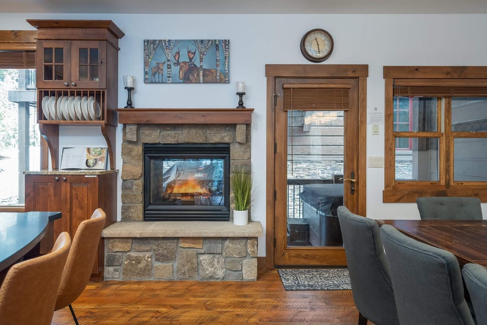 Head out to the deck to grill or soak in the private hot tub