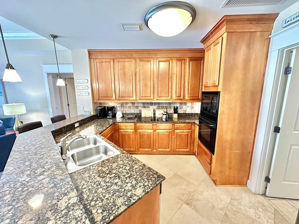 Fully stocked kitchen