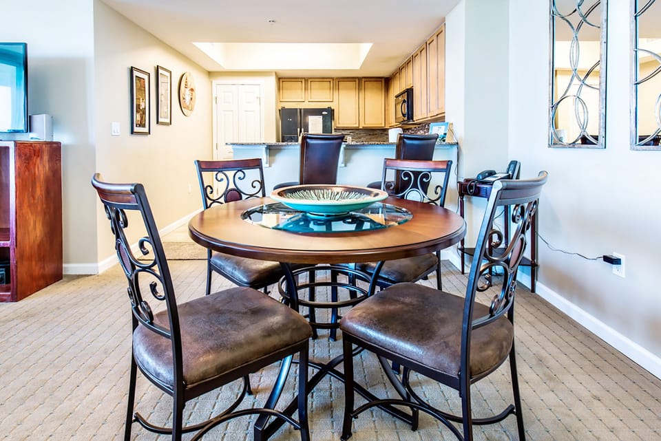 Unique dining table seats 4