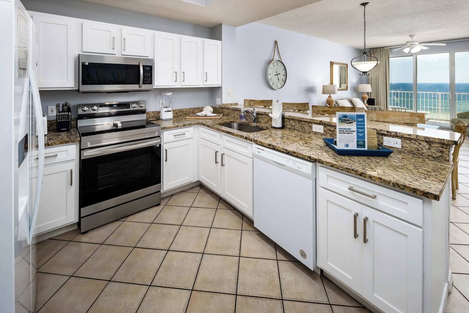 Fully stocked kitchen