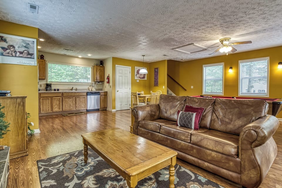 View of the spacious main living area.