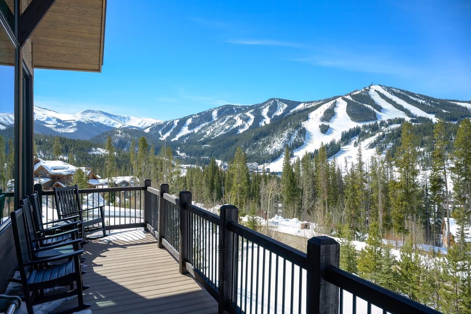 Perfect resort views from the expansive deck
