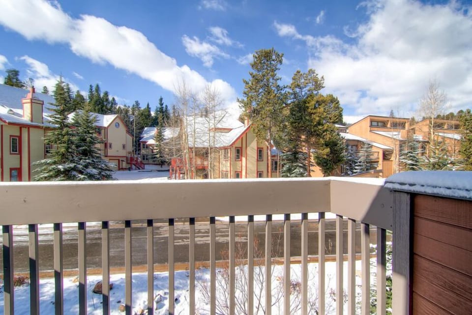 Winterpoint Townhouse View from Master Balcony Breckenridge Lodg