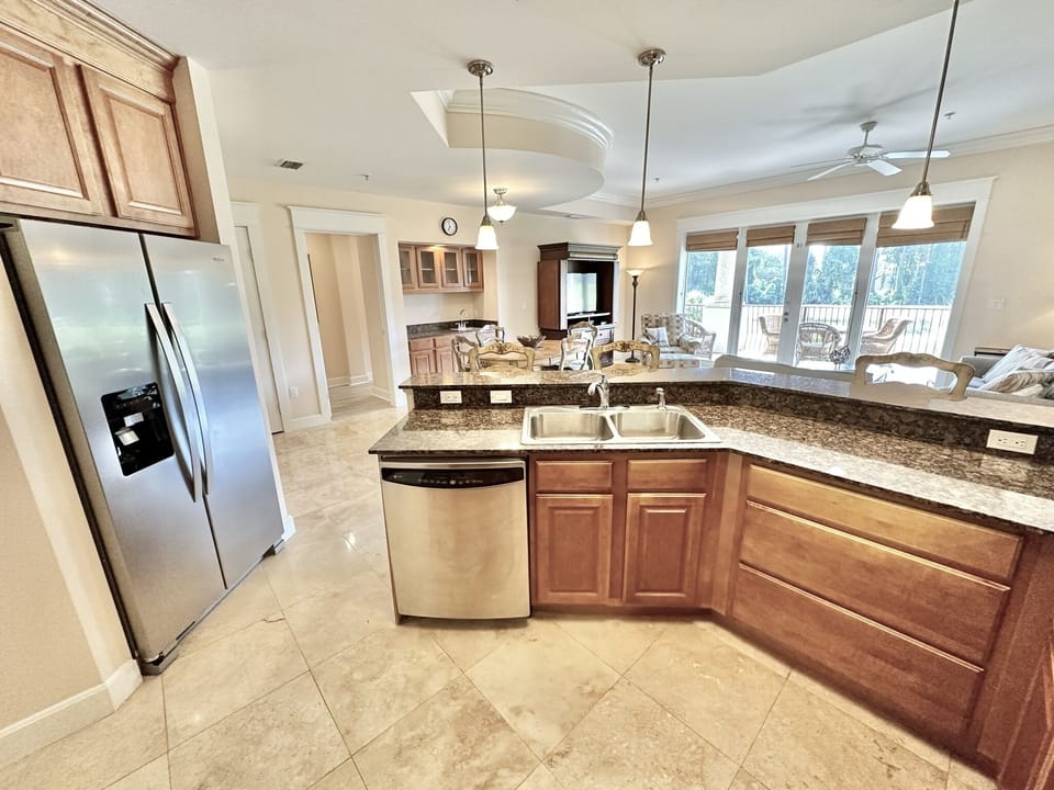 Fully stocked kitchen