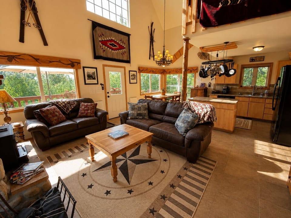 Open Living Room and Kitchen