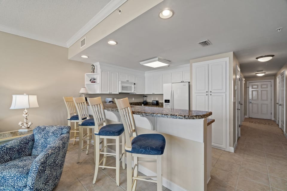 Full Size Kitchen with Bar Seating