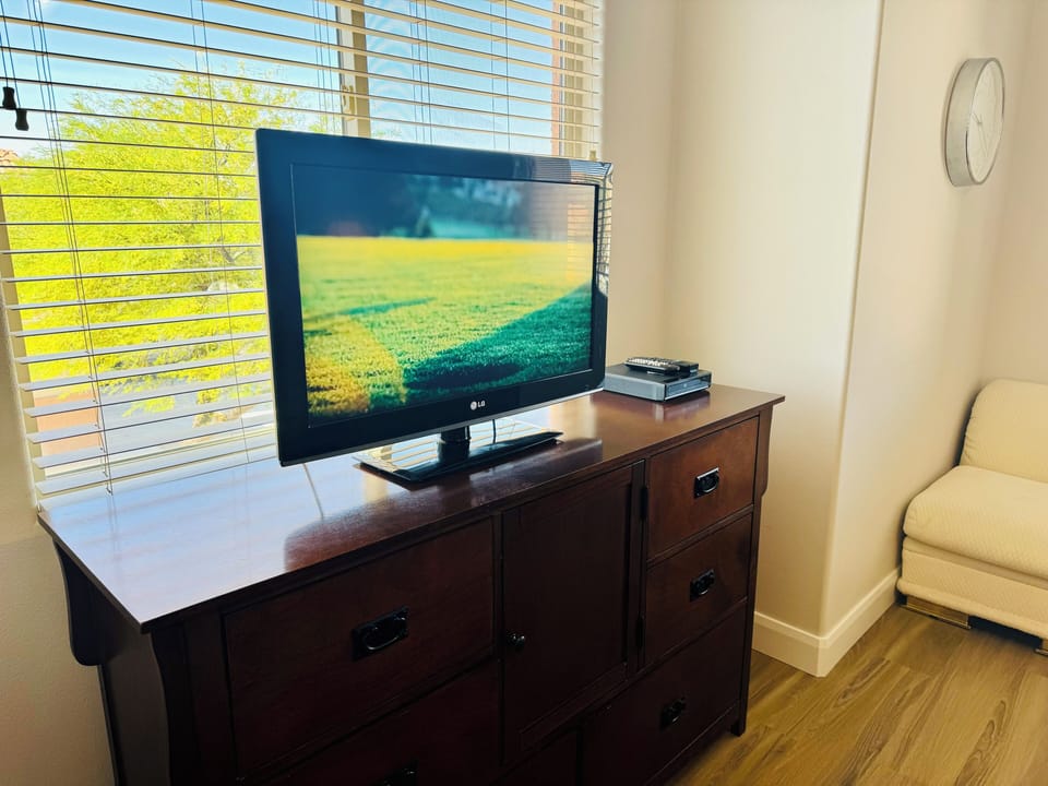 Primary Bedroom TV with Cable 