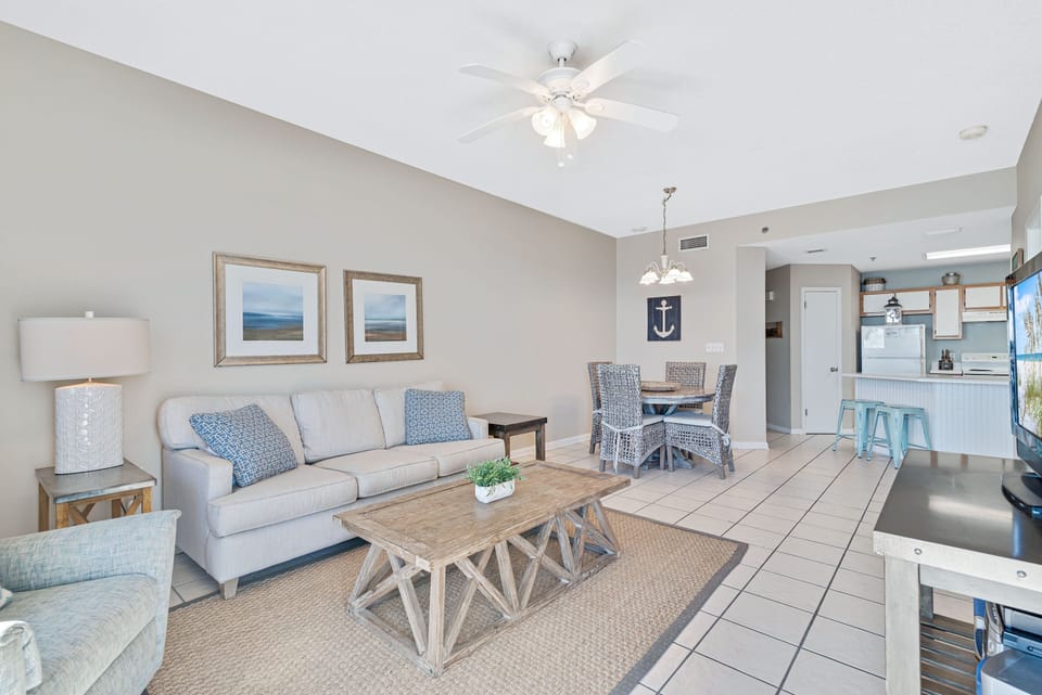 Spacious Living Room with Sleeper Sofa