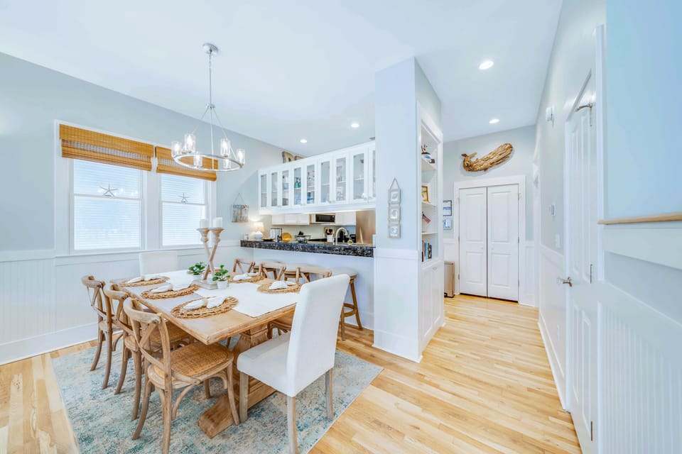 Dining Room, Hallway to Kitchen and 1st Floor Guest Suite