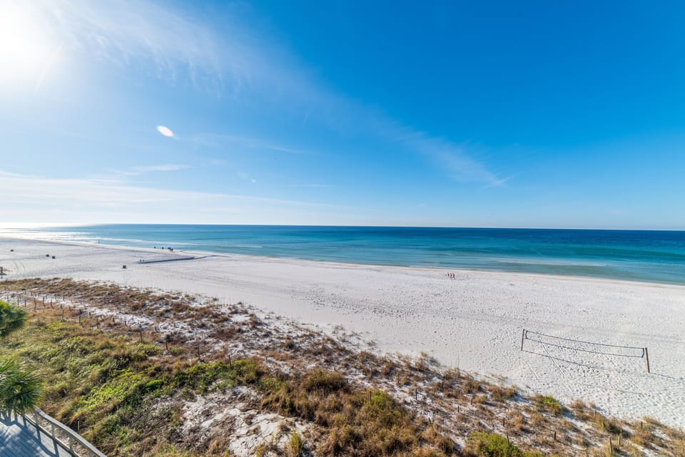 Miles of sugary white sand