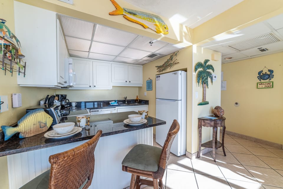 Coastal decor throughout