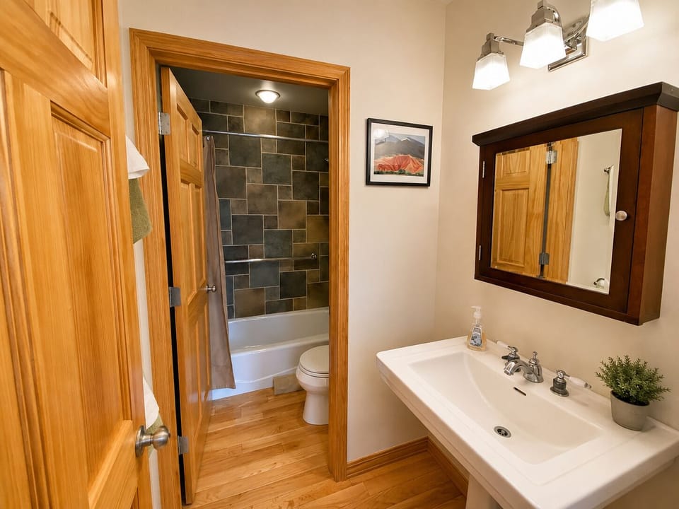 Downstairs Full Shared Bath