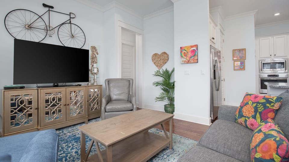 Living Area with Flat Screen TV