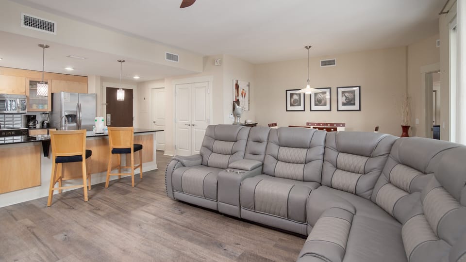 Open Concept Kitchen, Living, and Dining Area