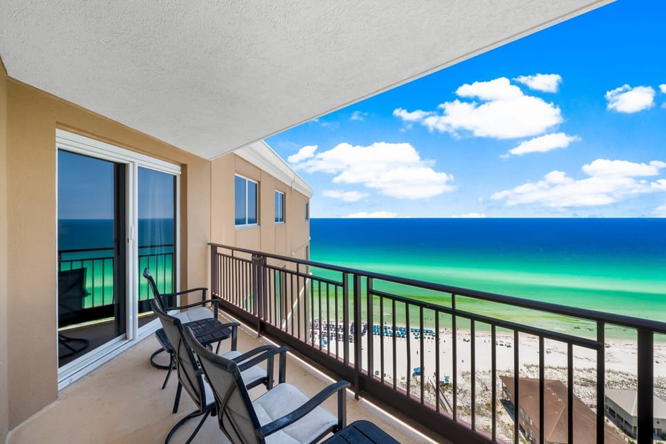 Balcony with Beautiful Beach Views