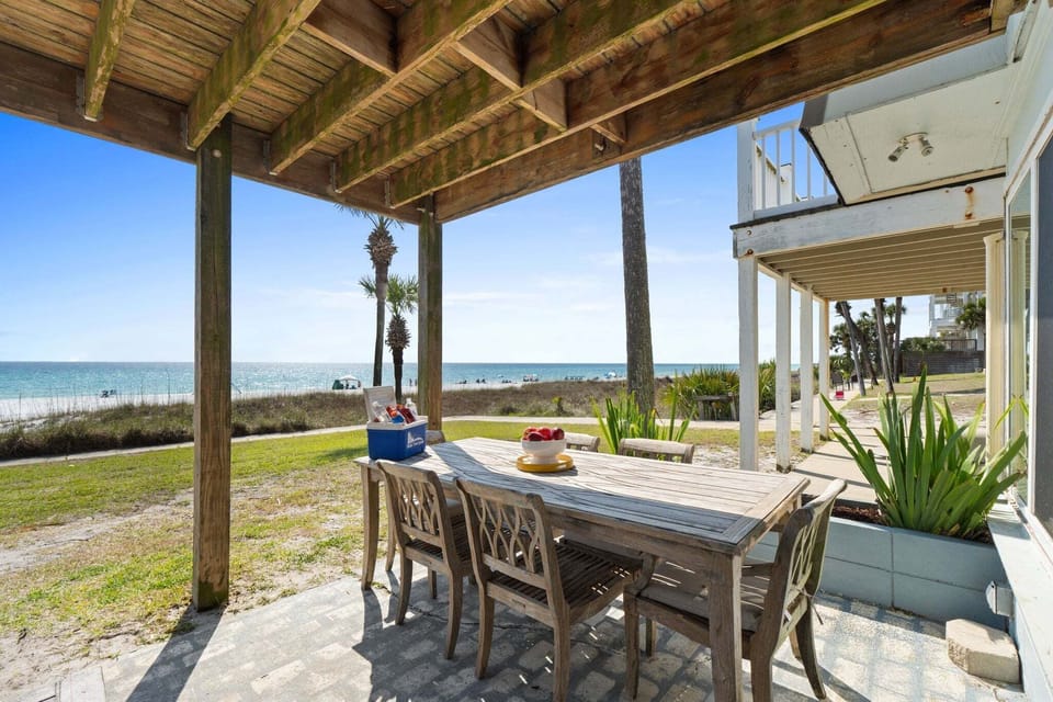 Gulf front patio