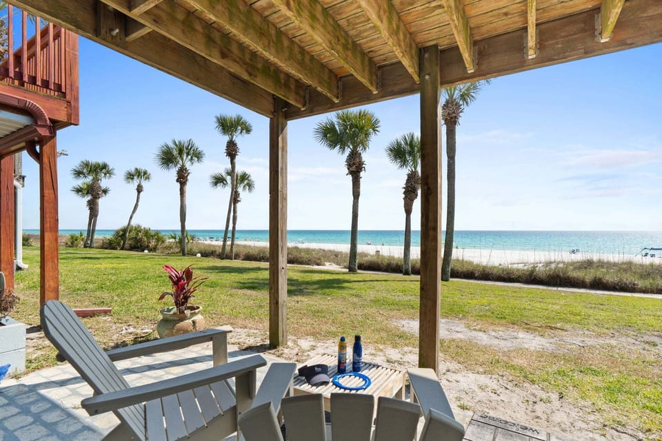 Gulf front patio