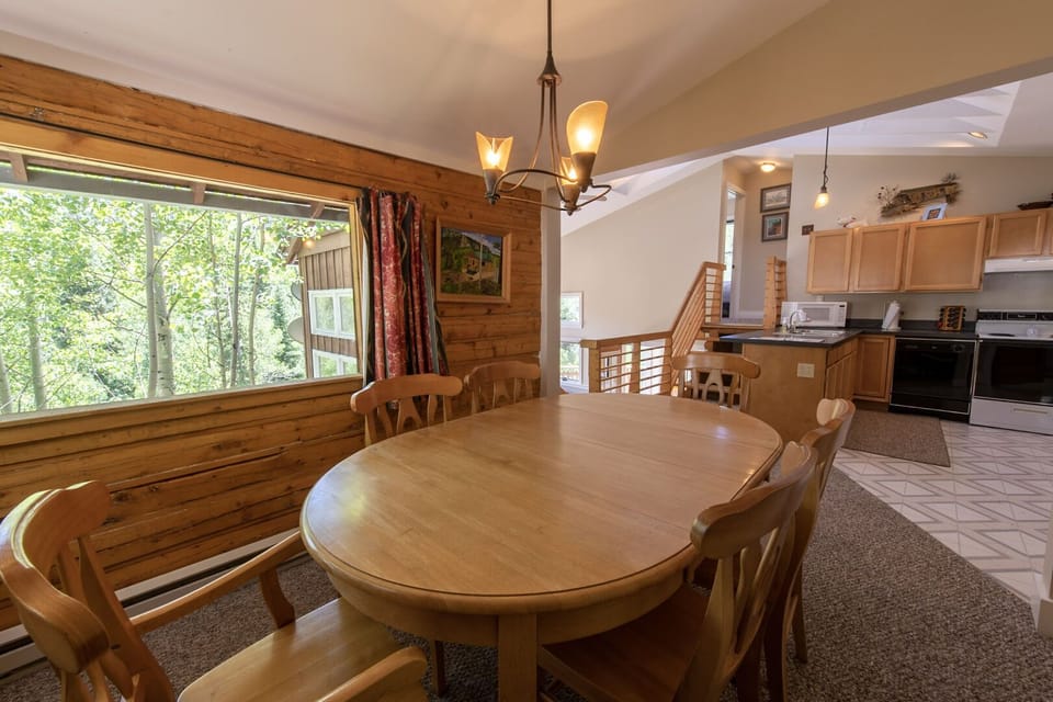 Large dining table for the group