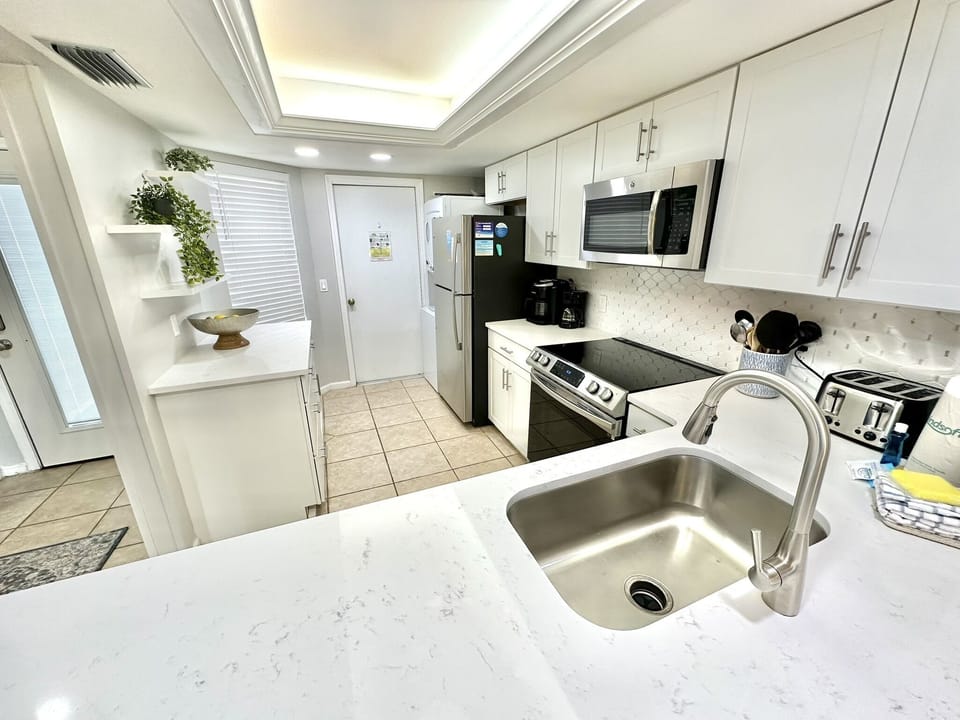 Fully stocked kitchen