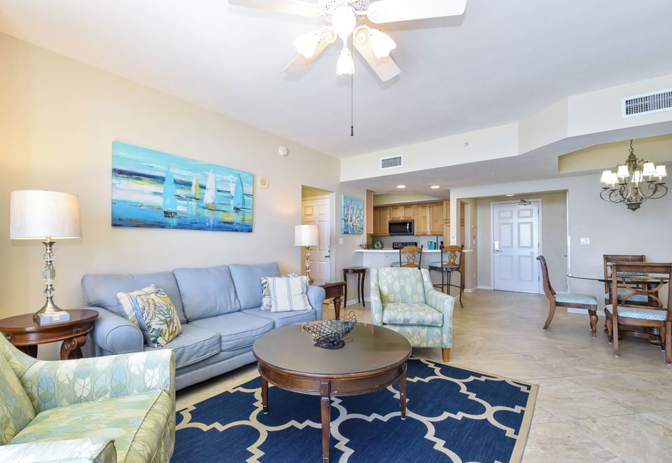 Silver Beach Towers East 605- Open Living Area