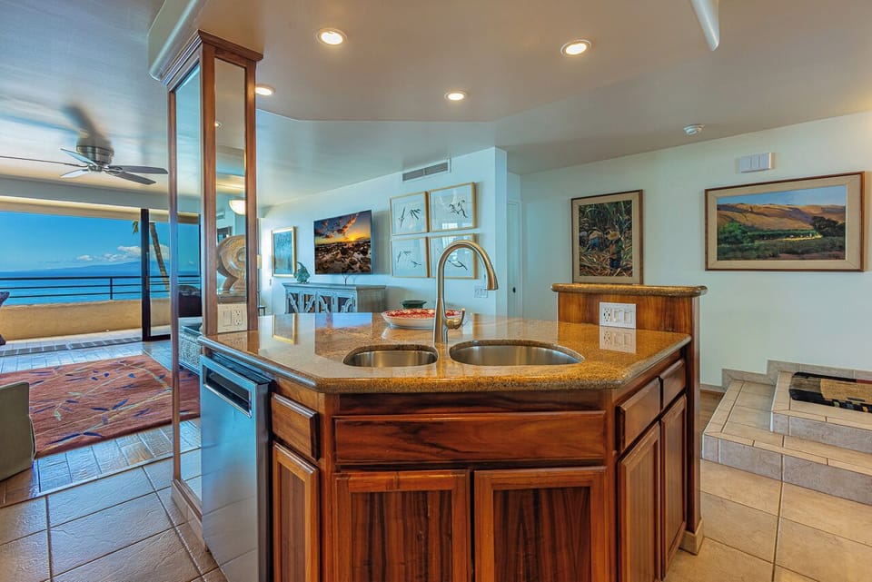 Washing dishes isn't a chore with this view!