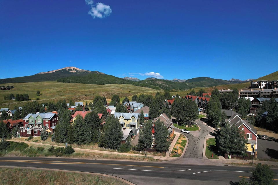 Aerial view of Pitchfork neighborhood