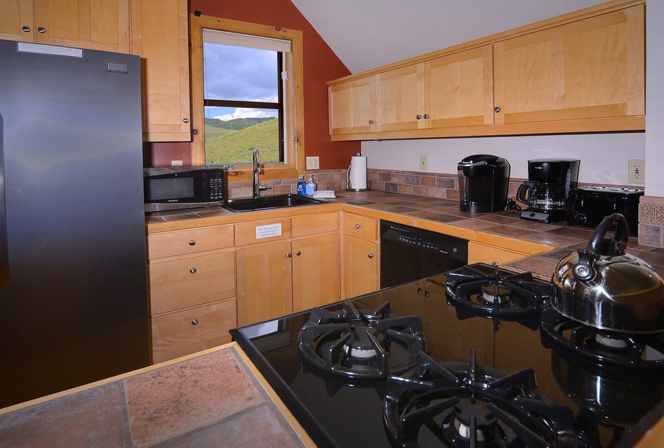 Fully stocked kitchen