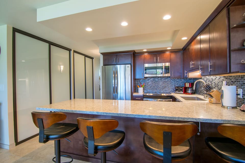 Bar seating for four