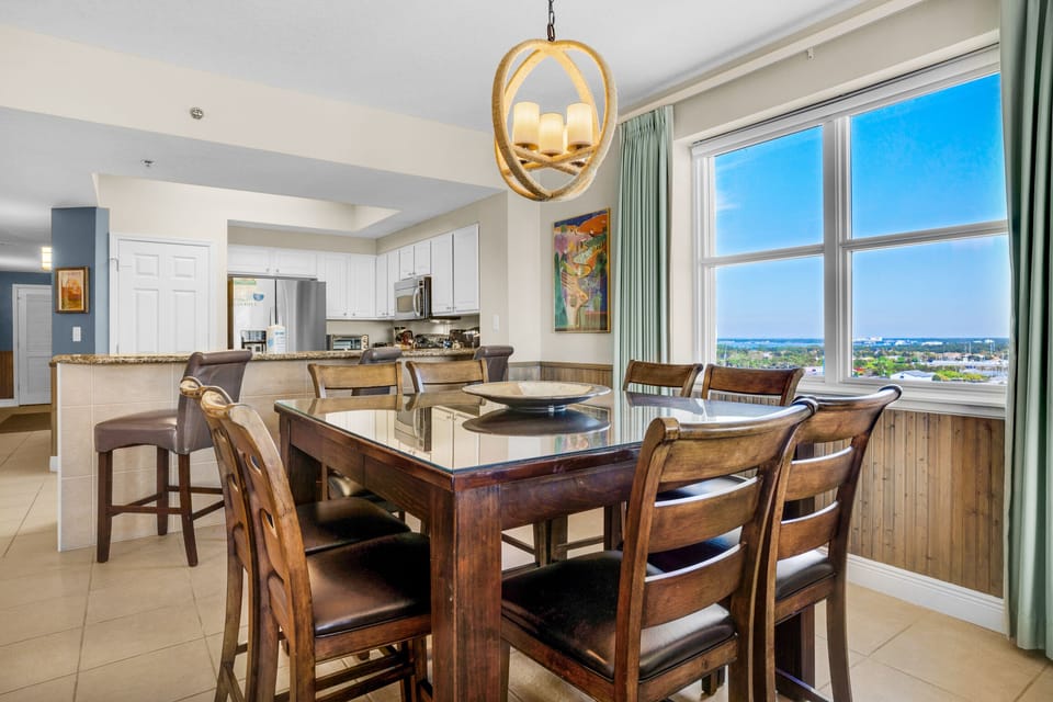 Dining table seats 8