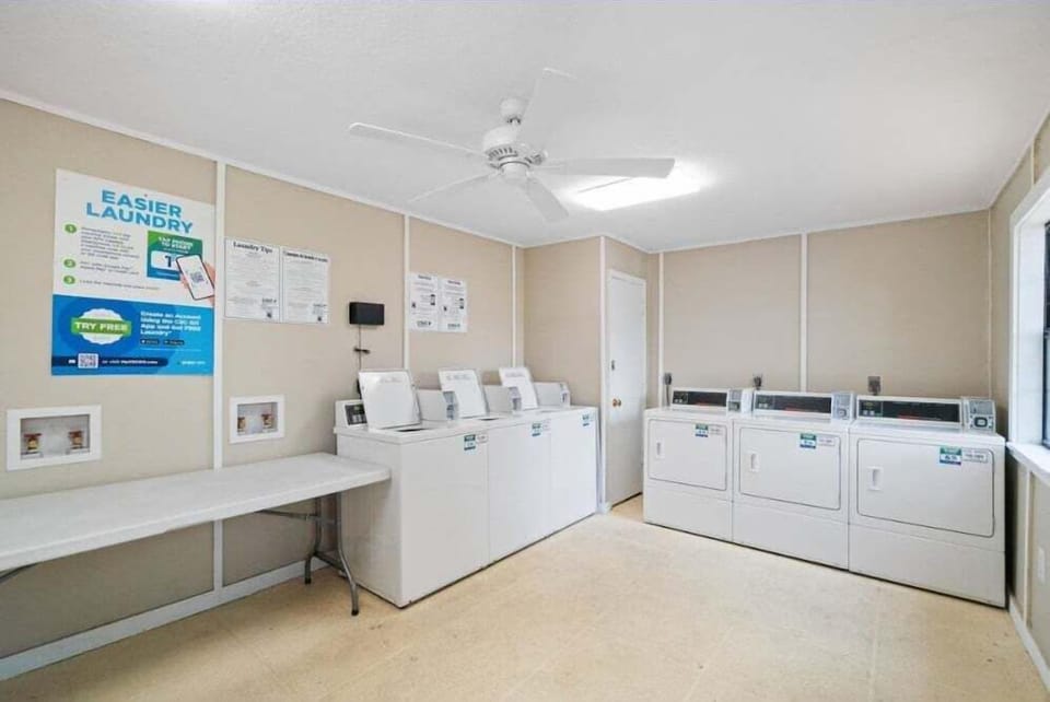 Laundry Facilities Located By The Pool
