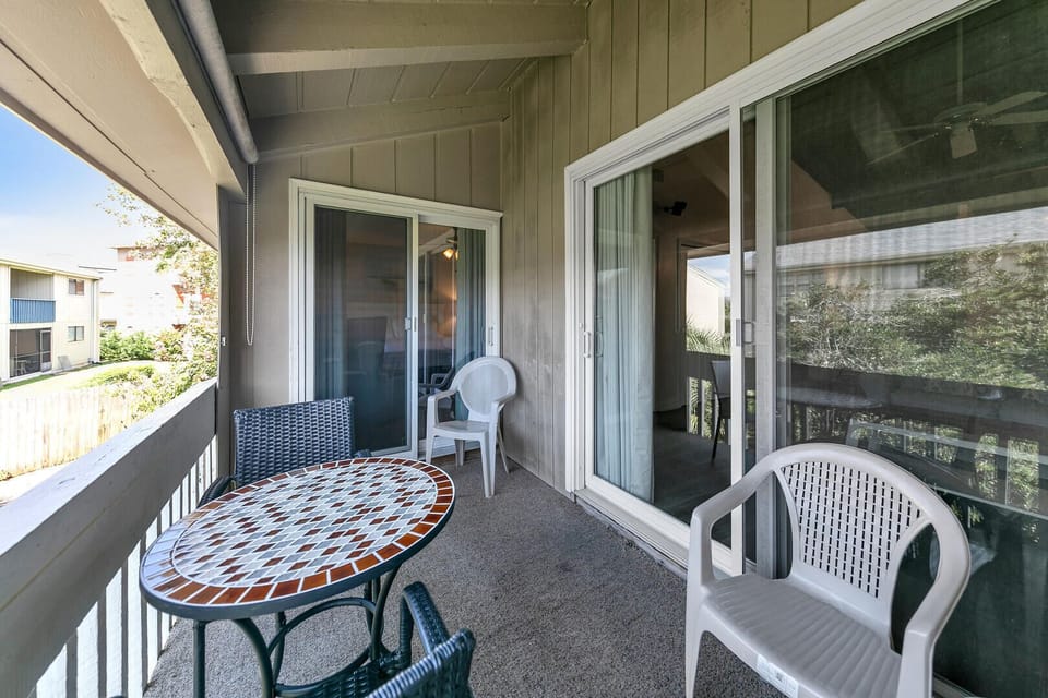 Balcony Access From Both Primary Bedroom and Living Room
