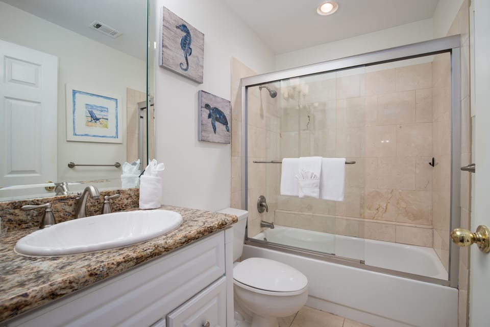 Guest Bathroom with tub/shower