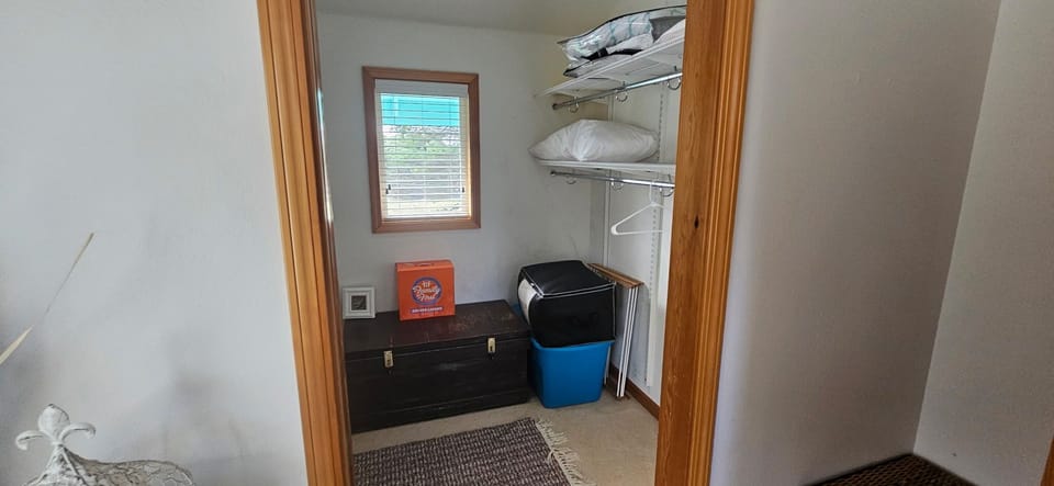 Walk in closet upstairs