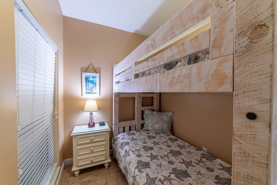 The Crew's Quarters has its own flat screen TV and a real door.  These are NOT bunks in the hallway!!