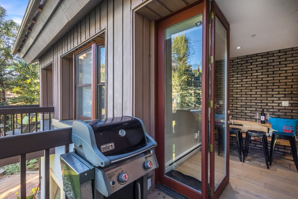 Grill up some local CO beef on the Weber Grill on the balcony